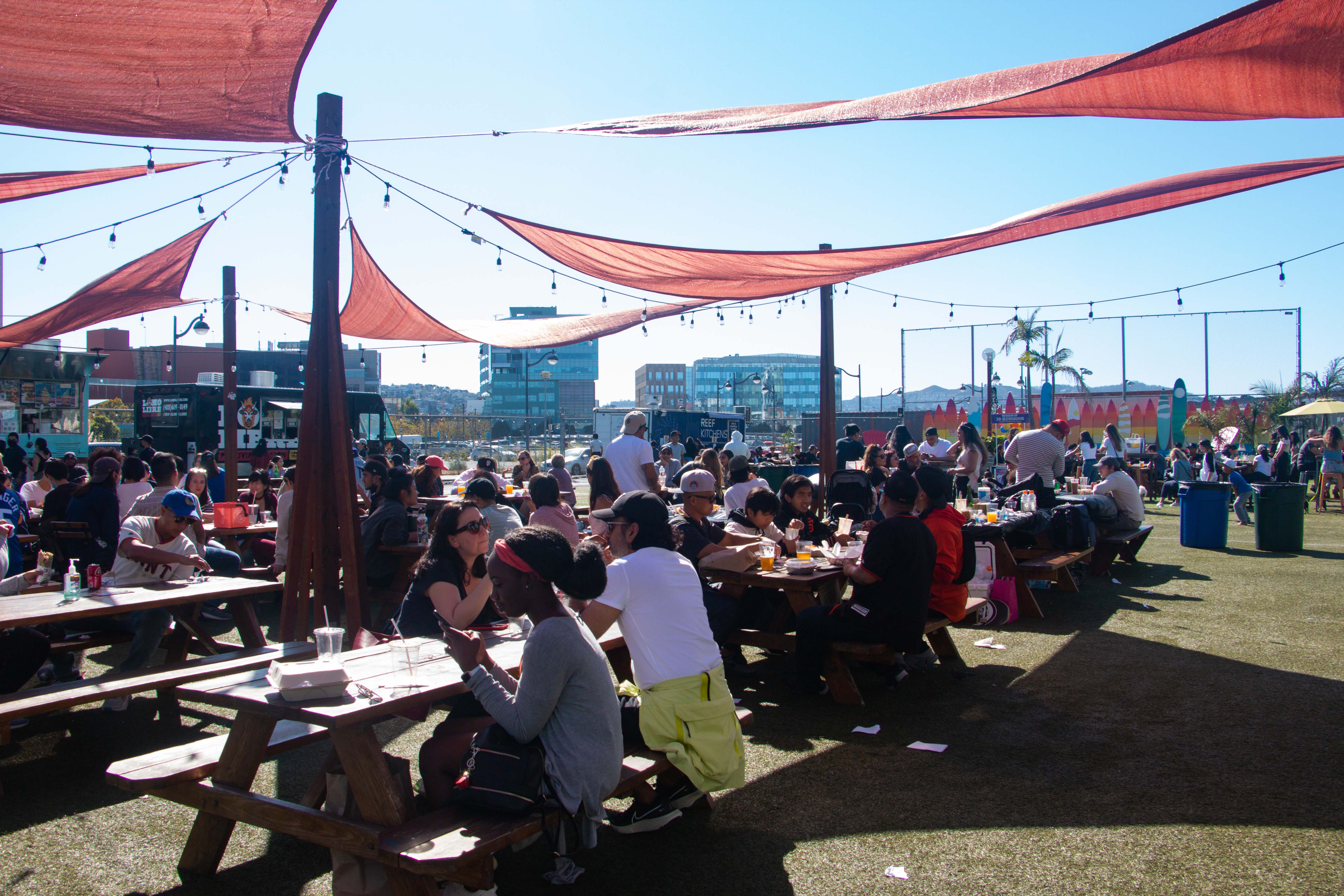 ParkLab food truck park was full of visitors