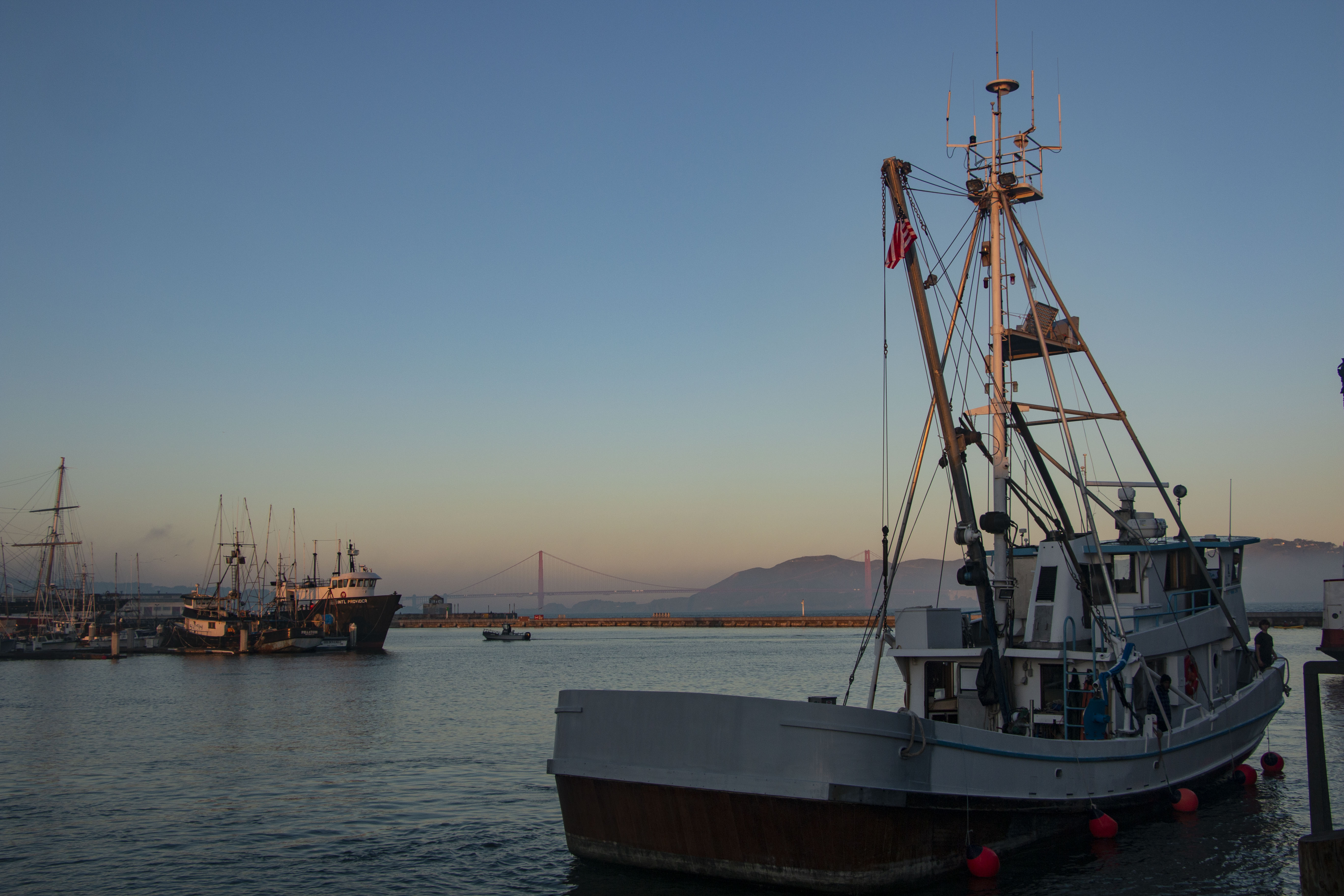 Crabbing ships at the Pier 45