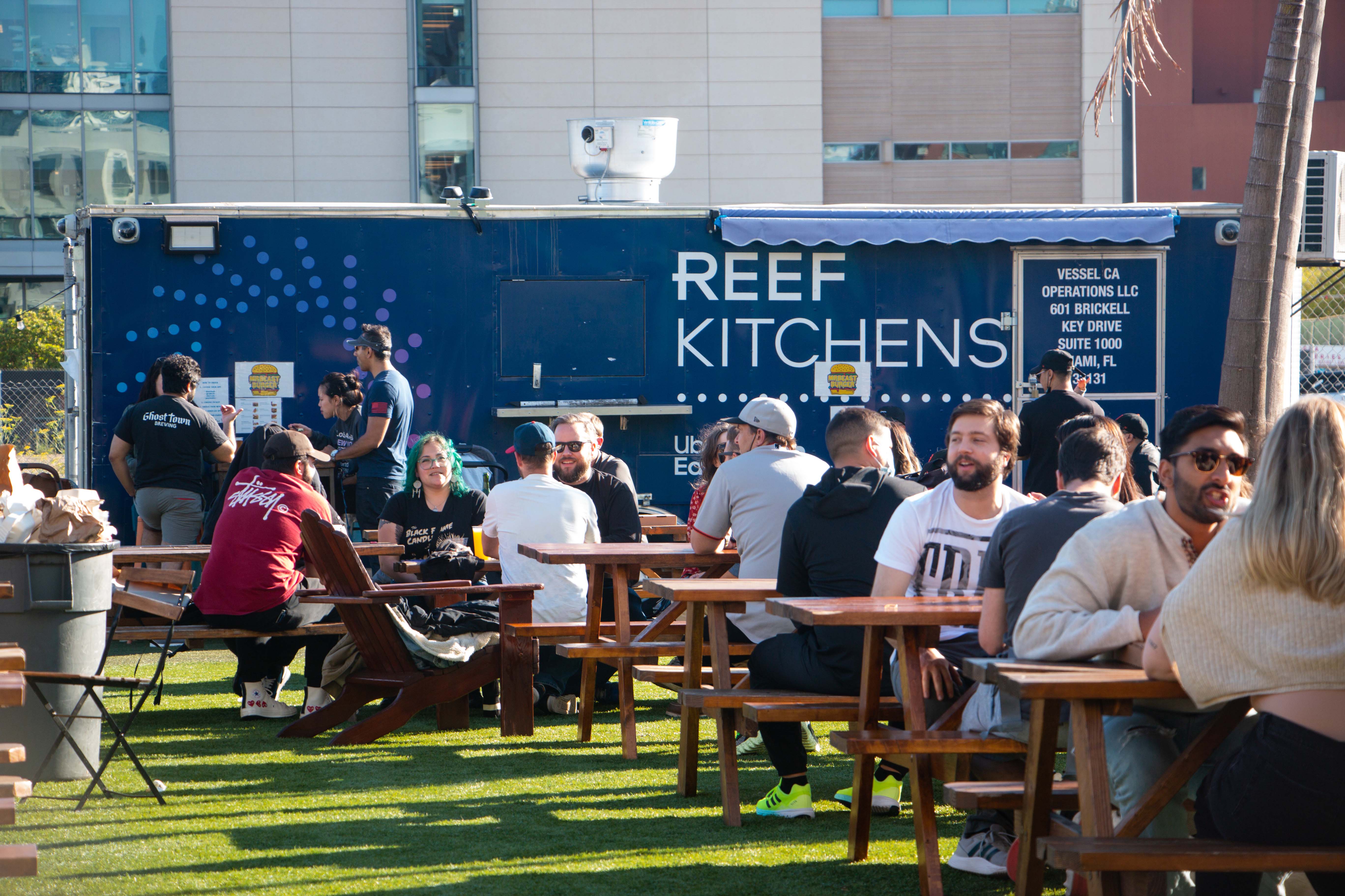 ParkLab food truck park was full of visitors